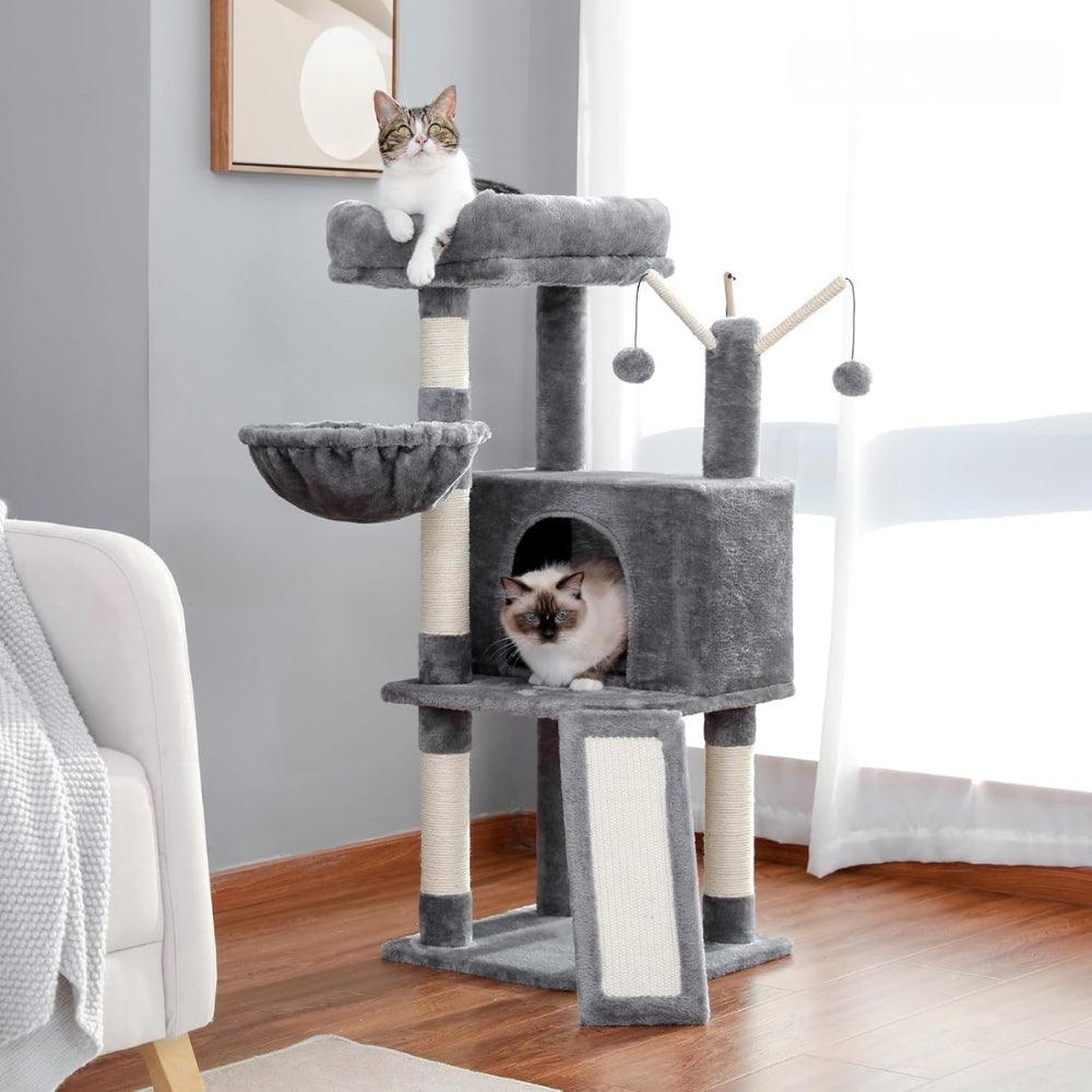 Multi - Level Cat Tree Tower with Large Condo, Hammock, Cat Scratching PostsCat TowerBravo Pets