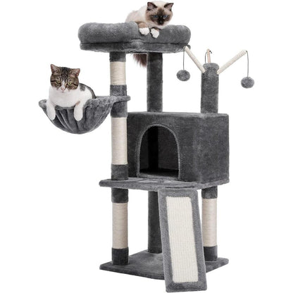 Multi - Level Cat Tree Tower with Large Condo, Hammock, Cat Scratching PostsCat TowerBravo Pets