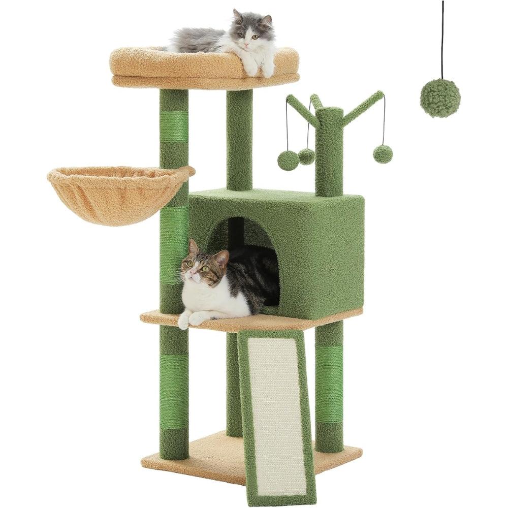 Multi - Level Cat Tree Tower with Large Condo, Hammock, Cat Scratching PostsCat TowerBravo Pets