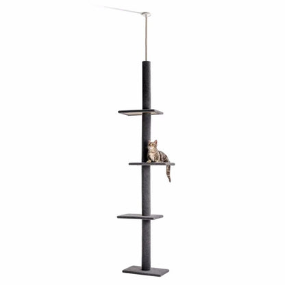 Cat Tree Condo Scratching Post Floor to CeilingCat TowerBravo Pets