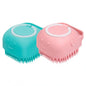 Dog Bathing Brush Pet Massage Brush Shampoo Dispenser Soft Silicone BrushDog GroomingBravo Pets