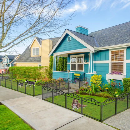 Dog Fence Animal Pet Playpen Barrier Garden Fence for Outdoor GardenPet FenceBravo Pets