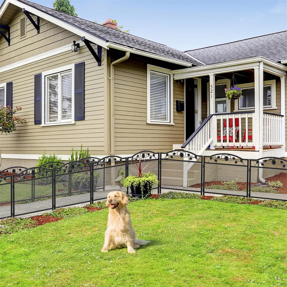 Dog Fence Animal Pet Playpen Barrier Garden Fence for Outdoor GardenPet FenceBravo Pets