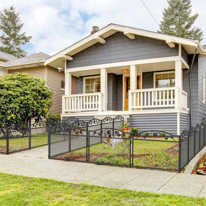 Dog Fence Animal Pet Playpen Barrier Garden Fence for Outdoor GardenPet FenceBravo Pets