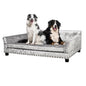 Pet Dog Couch Bed Deluxe Dutch Velvet Upholstered Sofa Bed Removable CushionDog BedBravo Pets