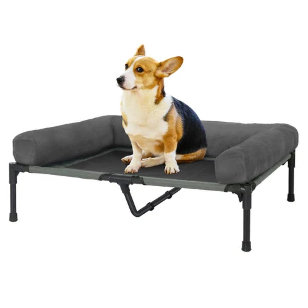 Elevated Dog Bed with Detachable Plush Bolster CoolingDog BedBravo Pets
