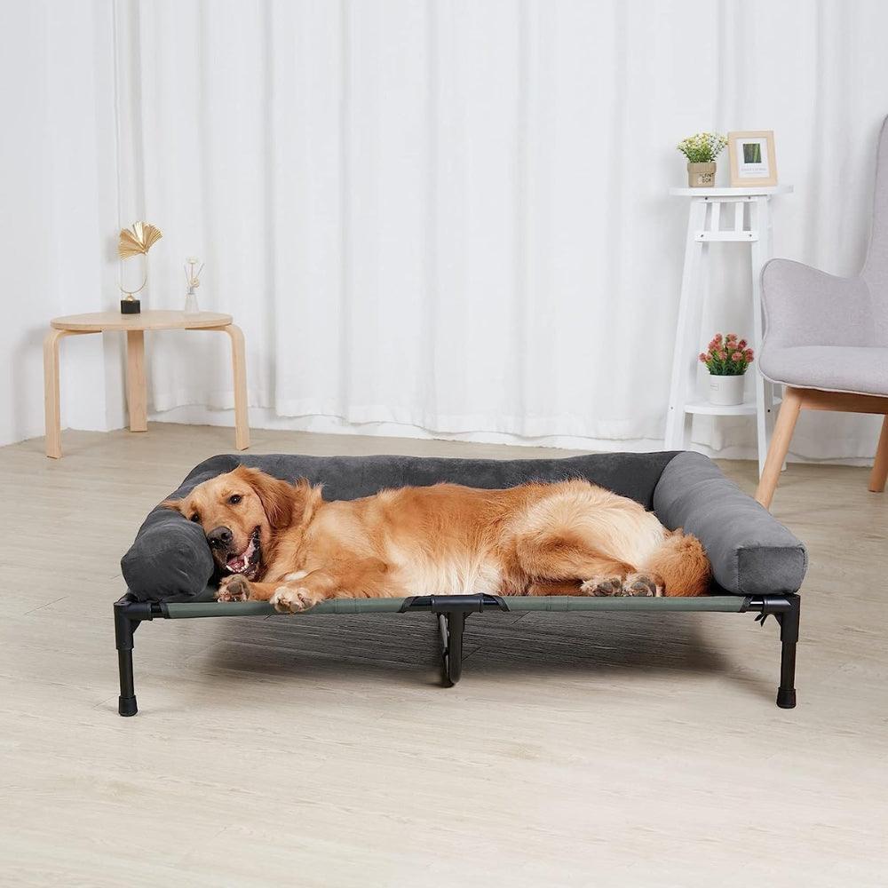 Elevated Dog Bed with Detachable Plush Bolster CoolingDog BedBravo Pets