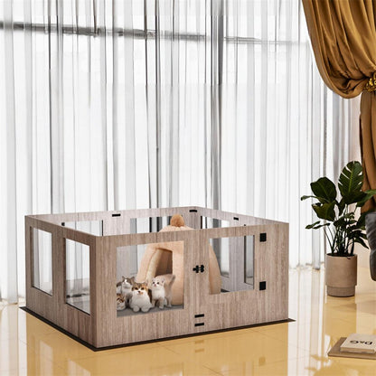 Premium Pet Whelping Box with Waterproof Fertility PadPet EnclosureBravo Pets