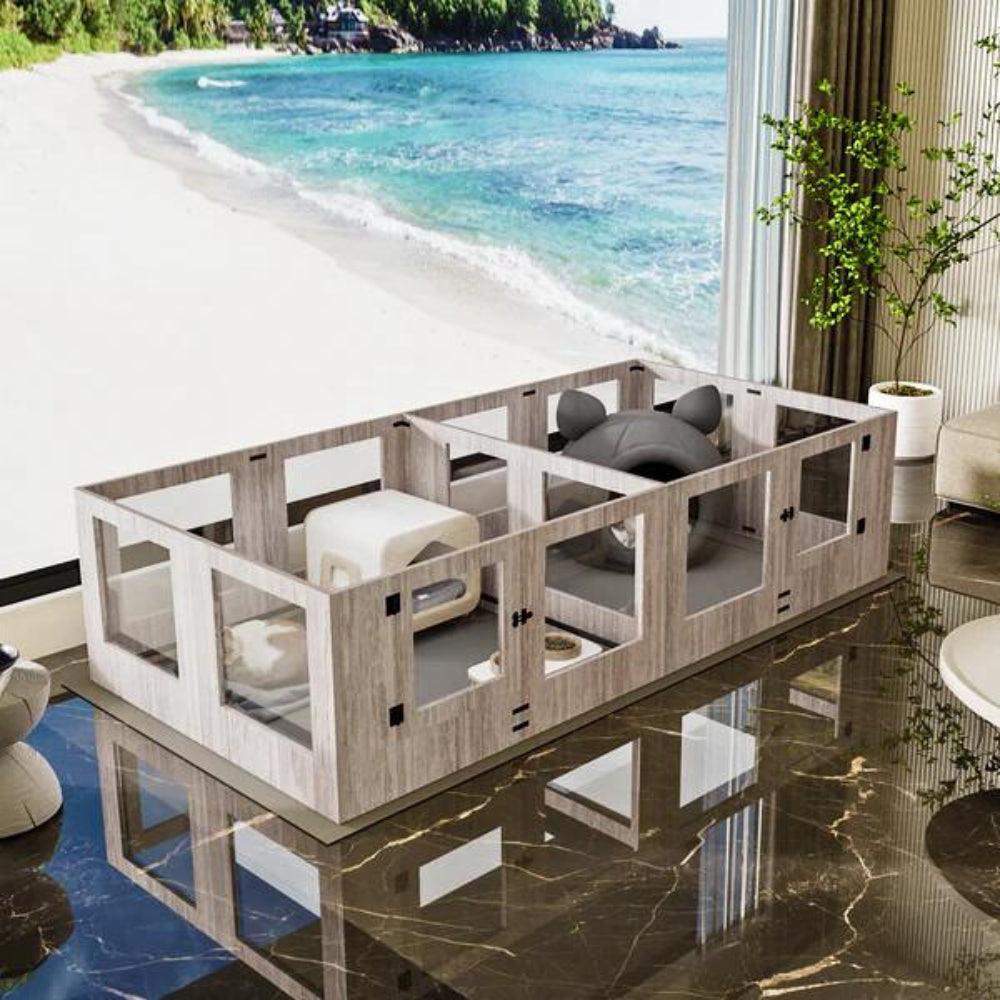 Premium Pet Whelping Box with Waterproof Fertility PadPet EnclosureBravo Pets