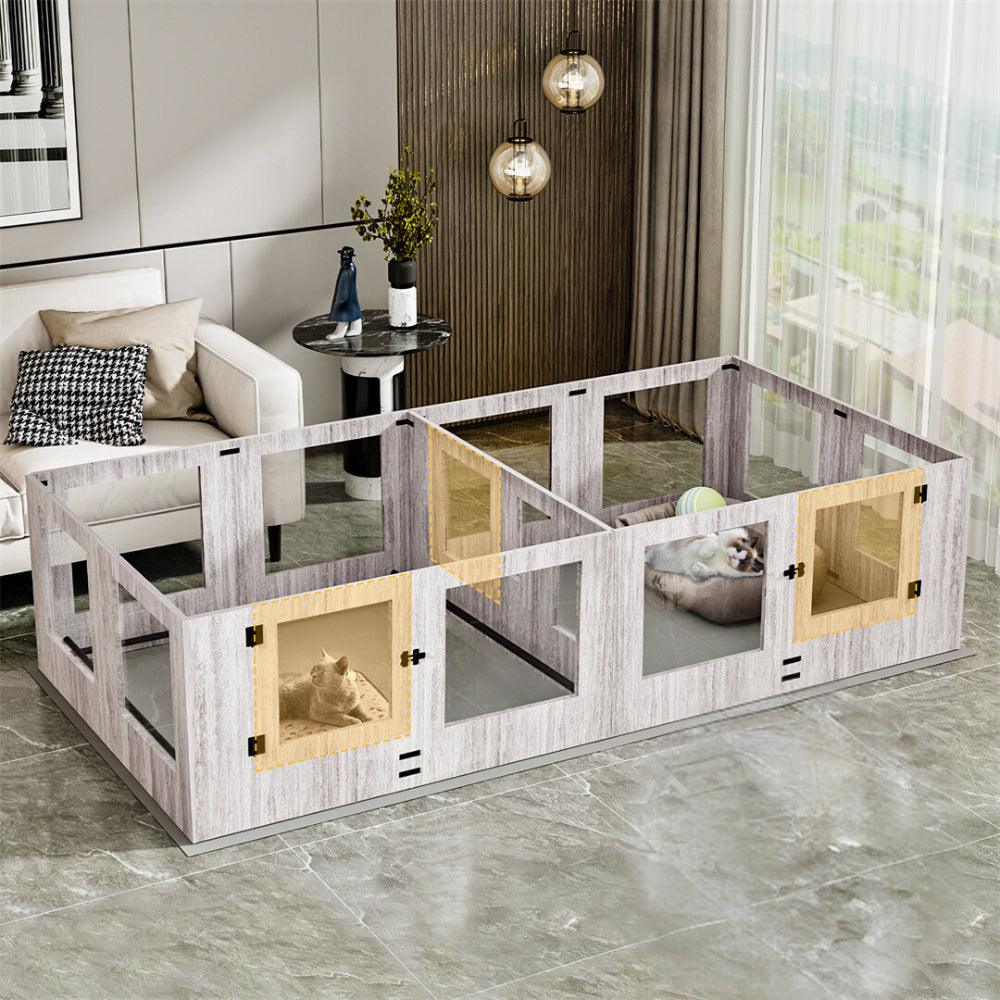 Premium Pet Whelping Box with Waterproof Fertility PadPet EnclosureBravo Pets