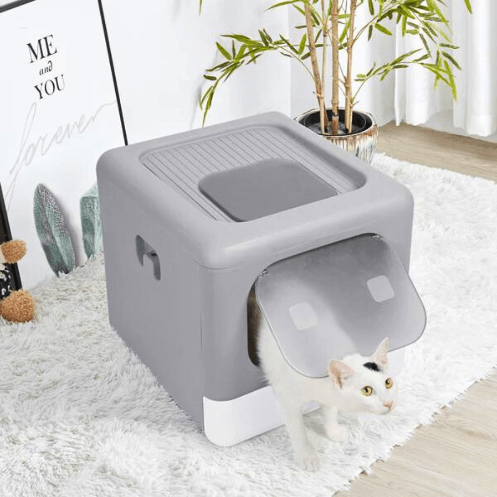 Sleek and Practical Cat Litter Box with Detachable DesignCat Litter BoxBravo Pets