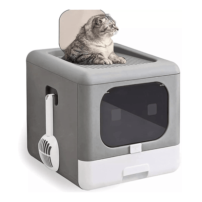 Sleek and Practical Cat Litter Box with Detachable DesignCat Litter BoxBravo Pets
