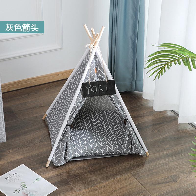 Luxury Pet Tepee Tent – Stylish & Cosy Hideaway for Cats and Small DogsPet BedBravo Pets