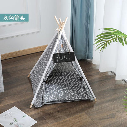 Luxury Pet Tepee Tent – Stylish & Cosy Hideaway for Cats and Small DogsPet BedBravo Pets