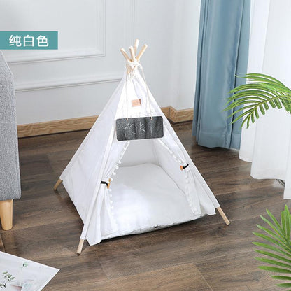 Luxury Pet Tepee Tent – Stylish & Cosy Hideaway for Cats and Small DogsPet BedBravo Pets