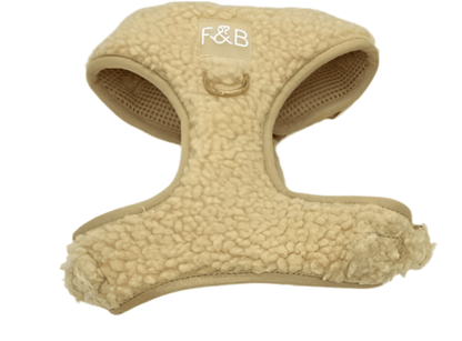 Luxury Teddy Fleece Dog Harness, Leash & Poop Bag Holder Set – Soft, Stylish & FunctionalDog CollarBravo Pets