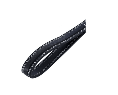 Premium Faux Leather Dog Lead – Black 120cm x 2cm | Durable & Stylish Pet LeashDog CollarBravo Pets