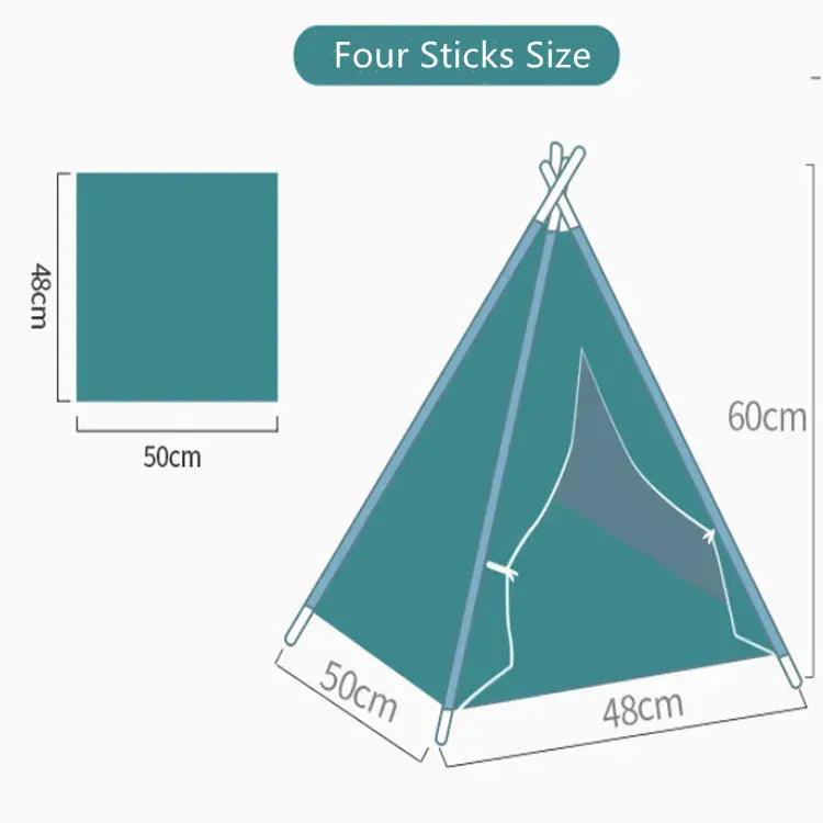 Luxury Pet Tepee Tent – Stylish & Cosy Hideaway for Cats and Small DogsPet BedBravo Pets