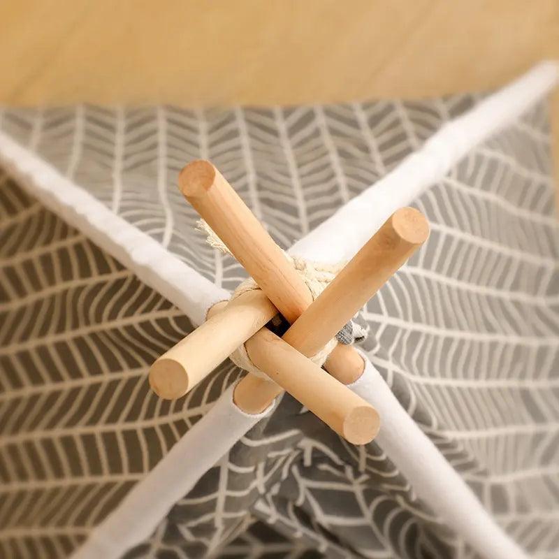 Luxury Pet Tepee Tent – Stylish & Cosy Hideaway for Cats and Small DogsPet BedBravo Pets