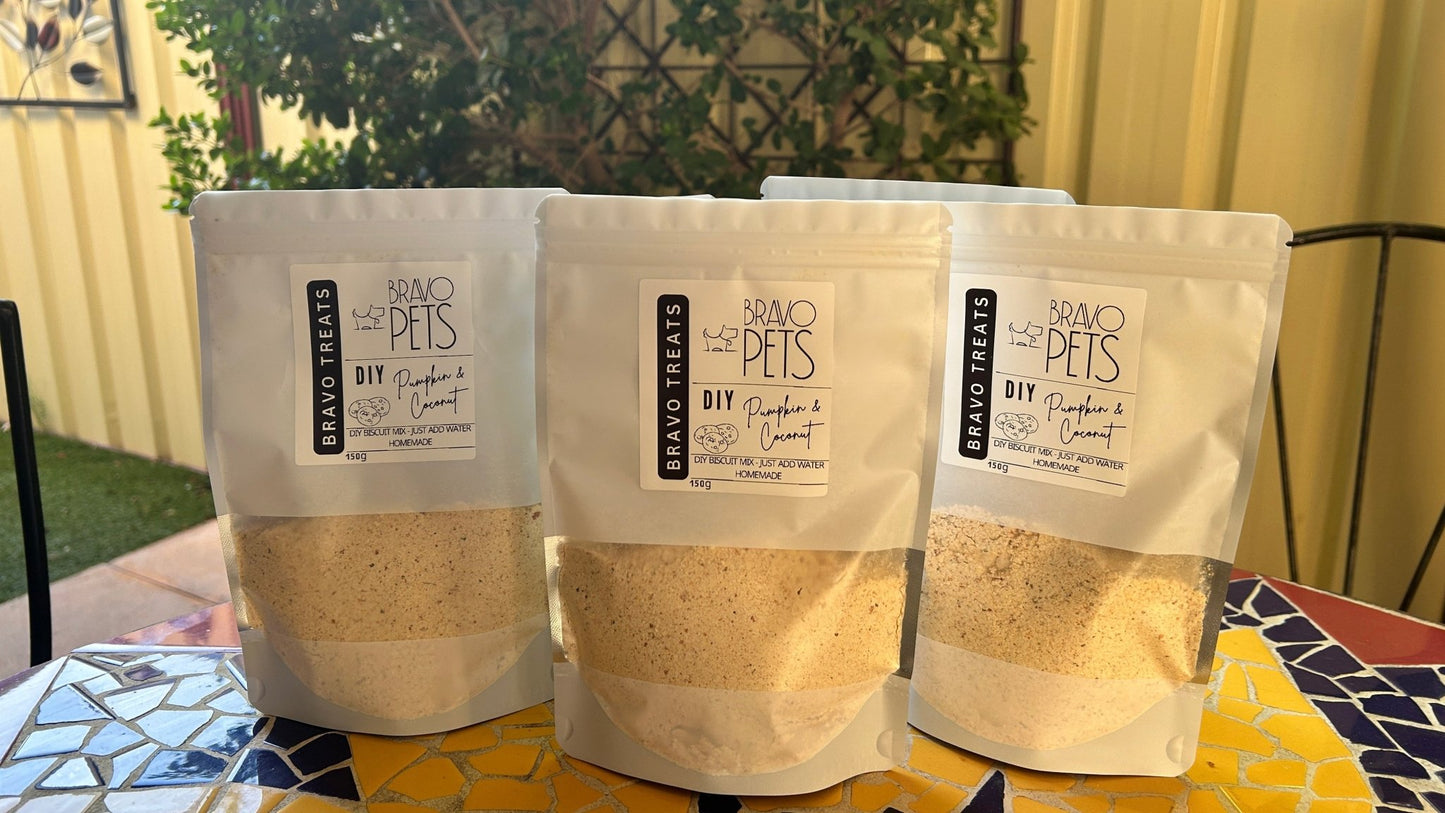 Gourmet Pumpkin and Coconut DIY Dog Biscuit Treat Mix - 150gDog TreatsBravo Pets