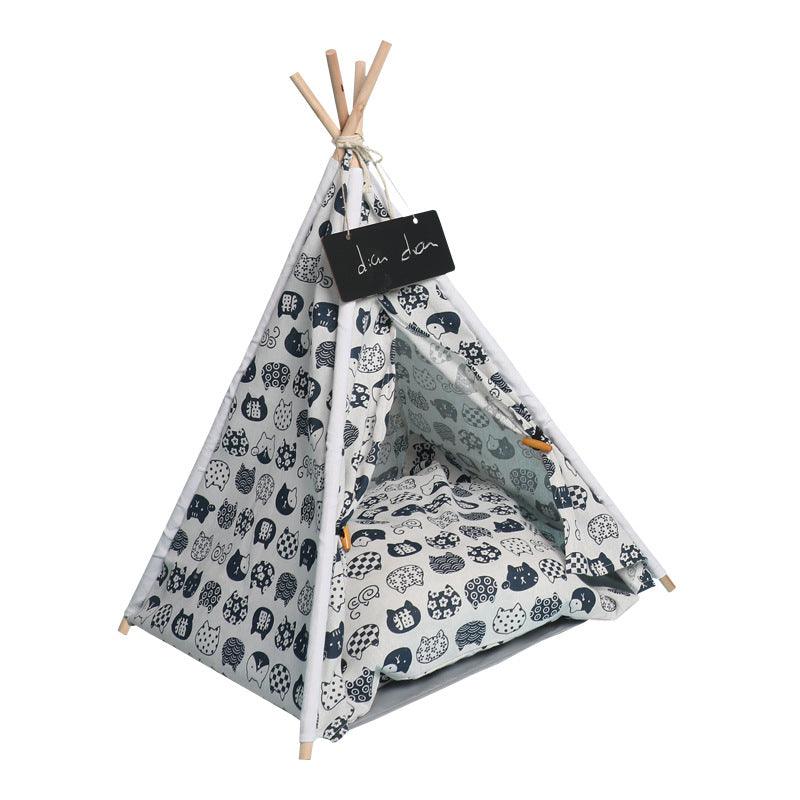Luxury Pet Tepee Tent – Stylish & Cosy Hideaway for Cats and Small DogsPet BedBravo Pets