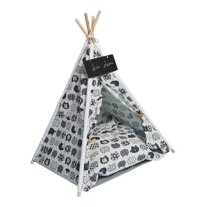 Luxury Pet Tepee Tent – Stylish & Cosy Hideaway for Cats and Small DogsPet BedBravo Pets