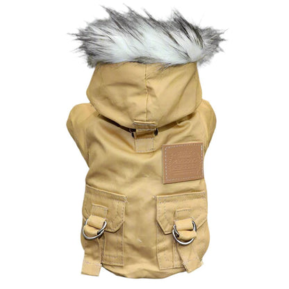 Military - Style Dog Winter Jacket – Available in Khaki & Green | For Small to Medium Dogs (0.6 - 9.6 kg)Dog ApparelBravo Pets