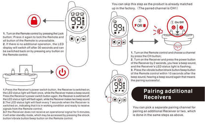 Remote Electronic Bark Collar – Adjustable & Rechargeable Training Collar for DogsDog TrainingBravo Pets