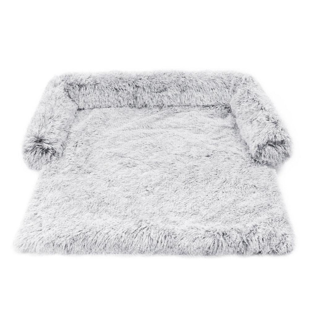 Calming Pet Bed – Fluffy Plush Dog Sofa Mat for Ultimate Comfort & Furniture ProtectionDog BedBravo Pets