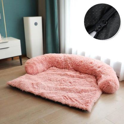 Calming Pet Bed – Fluffy Plush Dog Sofa Mat for Ultimate Comfort & Furniture ProtectionDog BedBravo Pets