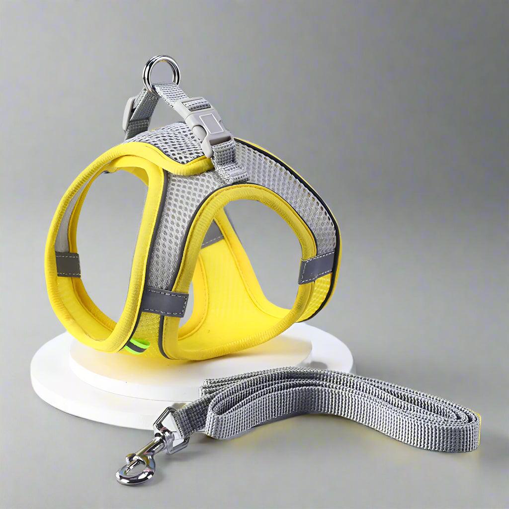 Adjustable Reflective Pet Harness for Outdoor Use with Breathable Collar and LeashDog HarnessBravo Pets