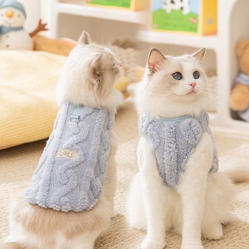 Soft Fleece Cat Jacket – Cosy & Stylish Winter Wear for CatsCat ApparelBravo Pets