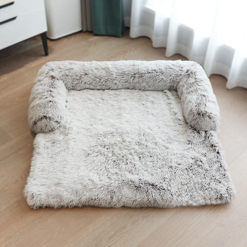 Calming Pet Bed – Fluffy Plush Dog Sofa Mat for Ultimate Comfort & Furniture ProtectionDog BedBravo Pets