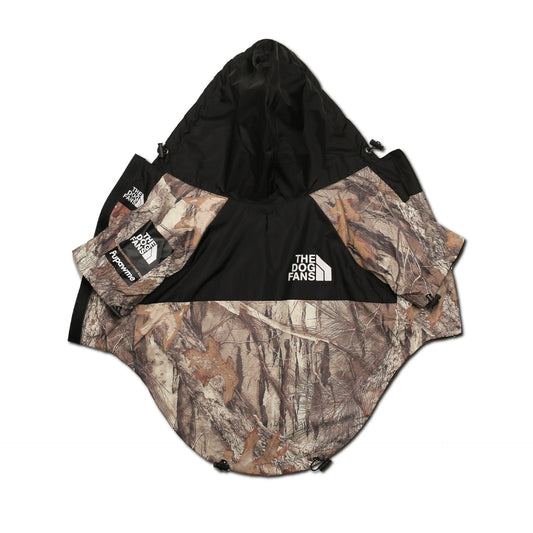 North Face - Inspired Camouflage Dog Raincoat – Waterproof & Windproof Adventure JacketDog FashionBravo Pets