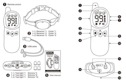 Remote Electronic Bark Collar – Adjustable & Rechargeable Training Collar for DogsDog TrainingBravo Pets