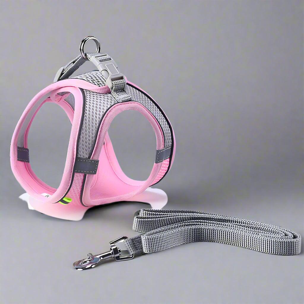 Adjustable Reflective Pet Harness for Outdoor Use with Breathable Collar and LeashDog HarnessBravo Pets