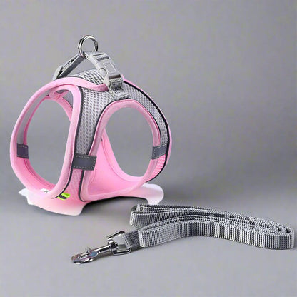 Adjustable Reflective Pet Harness for Outdoor Use with Breathable Collar and LeashDog HarnessBravo Pets
