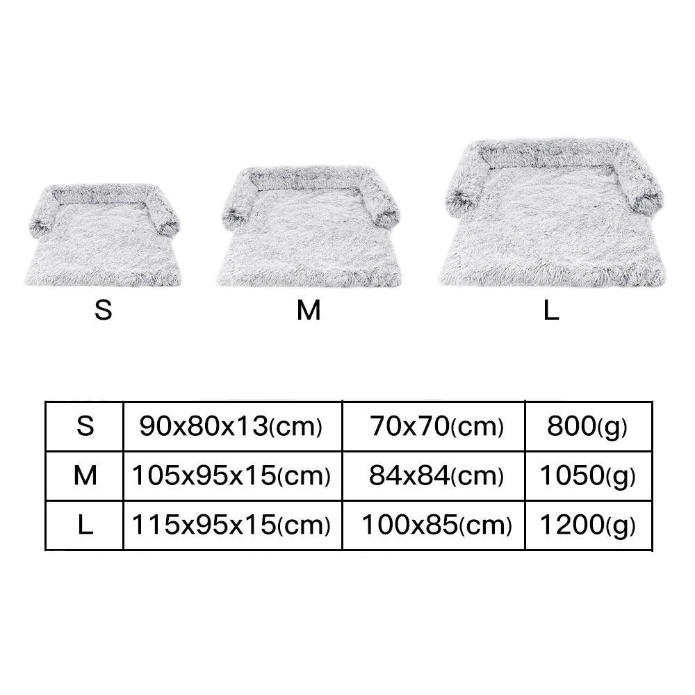 Calming Pet Bed – Fluffy Plush Dog Sofa Mat for Ultimate Comfort & Furniture ProtectionDog BedBravo Pets