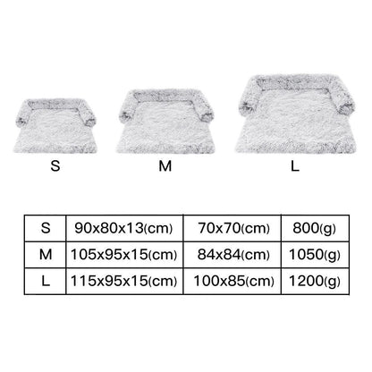 Calming Pet Bed – Fluffy Plush Dog Sofa Mat for Ultimate Comfort & Furniture ProtectionDog BedBravo Pets