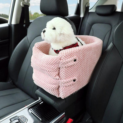 Small Dog Car Seat – Central Control Safety Cushion for Secure & Comfortable TravelPet Car CarrierBravo Pets