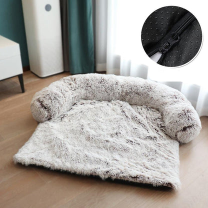 Calming Pet Bed – Fluffy Plush Dog Sofa Mat for Ultimate Comfort & Furniture ProtectionDog BedBravo Pets
