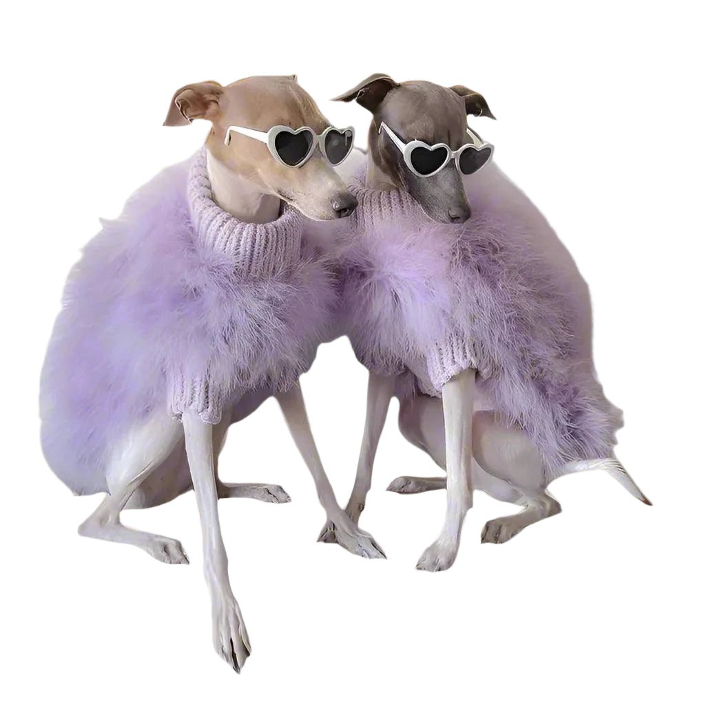 Fluffy Faux Fur Dog Sweater – Chic & Turtle Neck for Stylish PetsDog FashionBravo Pets