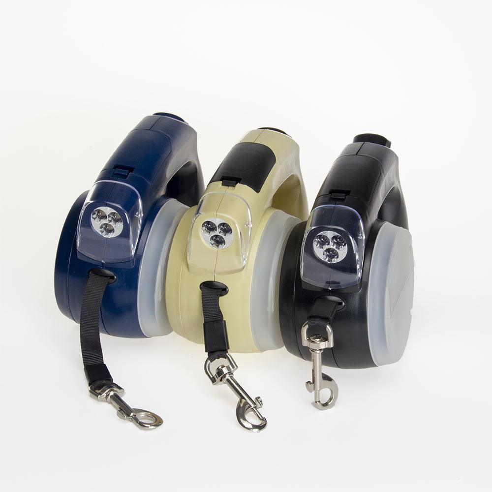 Pet LED Walking Rope with Retractable Leash & Snack Box – Safe & Convenient Night WalksDog LeadBravo Pets