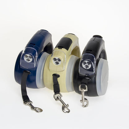 Pet LED Walking Rope with Retractable Leash & Snack Box – Safe & Convenient Night WalksDog LeadBravo Pets