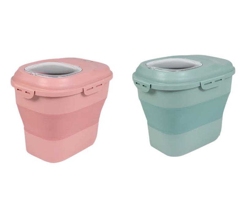 Foldable Airtight Pet Food Storage Container – Space - Saving & Freshness - Preserving SolutionFood ContainerBravo Pets