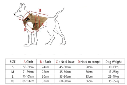 Military - Grade Tactical Dog Harness Vest – 1000D MOLLE Outdoor Vest for Working & Adventure DogsDog Tactical HarnessBravo Pets